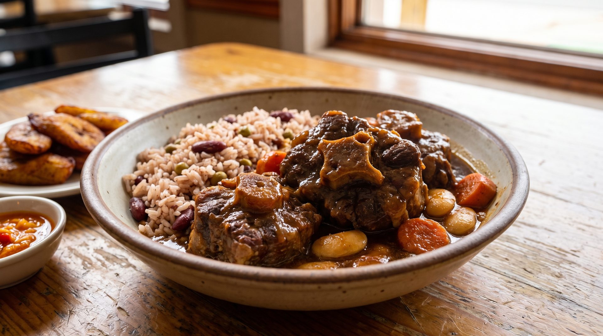The full menu, from the island