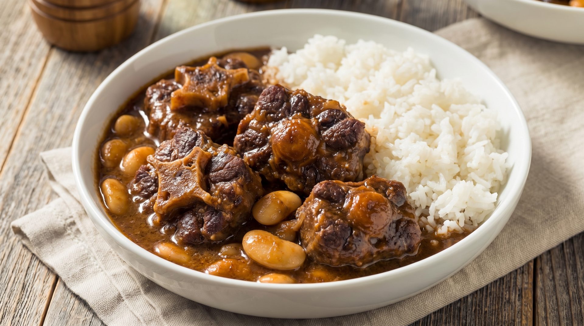 Jerk, oxtail, curry goat